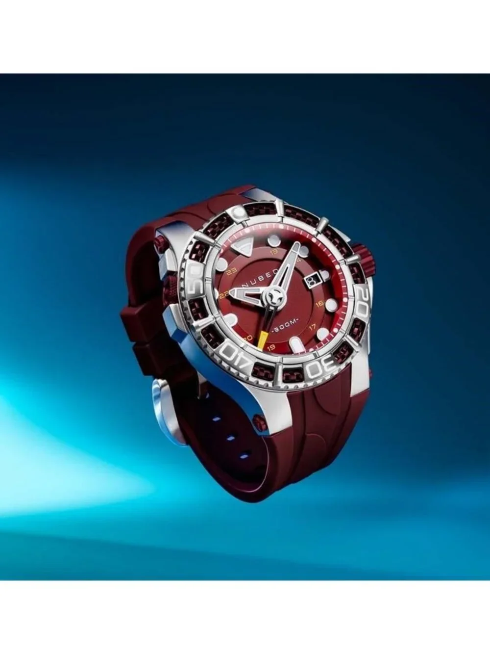 NWT Nubeo Manta Red Dial Men's Watch